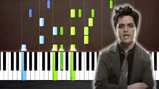 Green Day  Boulevard Of Broken Dreams  Piano Tutorial by PlutaX  Synthesia [upl. by Tiemroth]