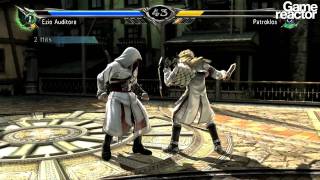 Soul Calibur V  Ezio Auditore vs Patroklos Gameplay [upl. by Christie]