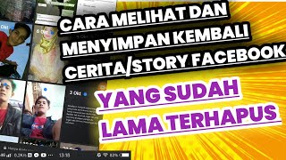 CARA DOWNLOAD CERITA FACEBOOK YANG SUDAH LAMA TERHAPUS TANPA APLIKASI [upl. by Aicener]