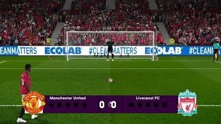 Manchester United vs Liverpool Penalty Shootout 🔴 Emirates FA Cup  Old Trafford 202324  PES 21 [upl. by Aneeh]