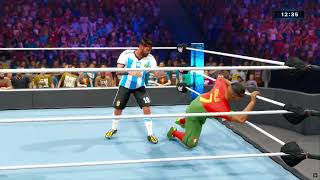 WWE 2K24 LM10 VS CR7 [upl. by Ahsie272]