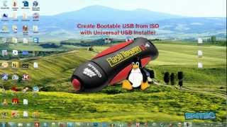 Create Bootable USB from ISO with Universal USB Installer [upl. by Imoian]