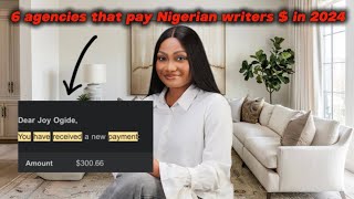 6 writing agencies that hire Nigerian writers [upl. by Inalawi]