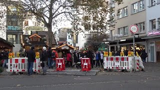 Sicherheitsvorkehrungen  Polizeipräsenz auf Bonner Weihnachtsmarkt 2024 [upl. by Aiyotal]