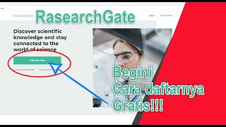 Cara daftar akun ResearchGate  How to create researchgate account for free 2020 [upl. by Jon]