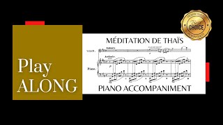 Massenet  Meditation from Thais  Accompaniment [upl. by Cohbert]