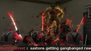 Saxton Hale vs 16 Black Men [upl. by Eelasor]