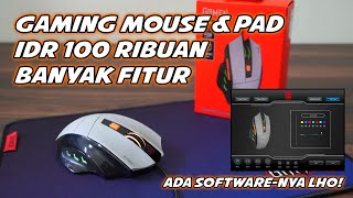 Gaming Mouse 100 ribuan keren dengan aplikasi untuk customize  Gamen GM300 amp GPL [upl. by Torruella892]