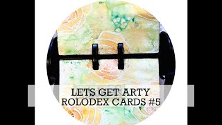 LETS GET ARTY Rolodex 5 Brushios amp Resist heat embossing [upl. by Feltie]