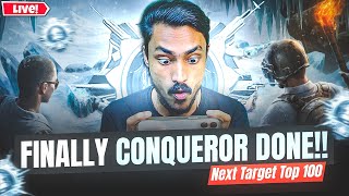 BGMI LIVE💚I FINALLY CONQUEROR DONE DOSTO😎💥 I AB CHALTE HAI SIDHA TOP 100 PE LoLzZzGaming💀 [upl. by Nimad]