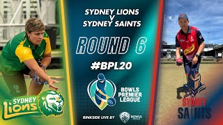 BPL20  Round 6  Sydney Lions vs Sydney Saints [upl. by Yerac594]