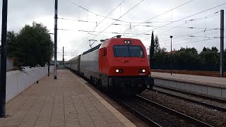 Estacao de Loulé IC670 com Class 5600 locomotiva 56067 Loule Station IC670 and Classe 56067 [upl. by Pillihp]