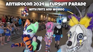 Anthrocon 2024 Fursuit Parade Walkthrough 4k With Fritz And Weird0 [upl. by Quar]