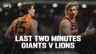 Last Two Minutes GWS Giants v Brisbane Lions  Semi Final 2024  AFL [upl. by Gaidano2]