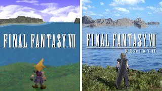 Comparing Final Fantasy 7 to FF7 REBIRTH [upl. by Adnawahs]