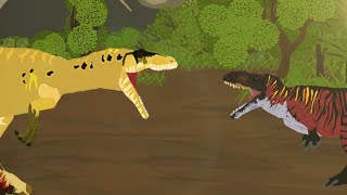 Giganotosaurus WWD vs Torvosaurus DR  Dc2 Animation [upl. by Hapte]