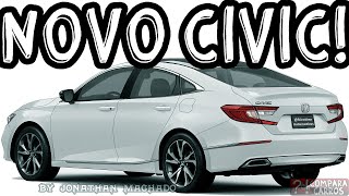 NOVO CIVIC G11 E AS PRIMEIRAS INFORMAÇÕES DO HONDA 2022 [upl. by Waldon965]