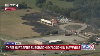 Three injured in Maysville explosion [upl. by Oona502]