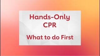 What to do before starting HandsOnly CPR [upl. by Acsot77]