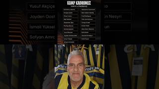 Twente Fenerbahçe kamp kadrosu açıklandı [upl. by Clorinde]