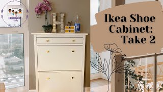 Ikea Hemnes Shoe Cabinet  Entryway Make Over [upl. by Ozne]