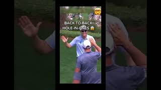 Back to back hole in ones golf subscribe holeinone [upl. by Aerua]