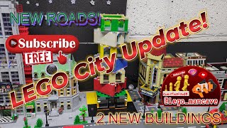 LEGO City Update More NEW buildings amp Roads [upl. by Embry]