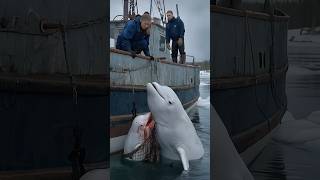 A touching story about a mother whale calling for help from the sailors on the ship to save her baby [upl. by Enna]