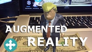 Lets Make an Augmented Reality App in 6 MINUTES DONALD TRUMP EDITION [upl. by Nwadrebma]