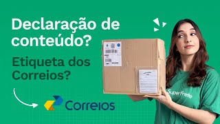 ETIQUETA de envio CORREIOS como colar na embalagem [upl. by Bunde]