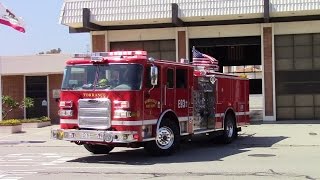 Torrance Fire Dept Engine amp Rescue 93 [upl. by Akemet]