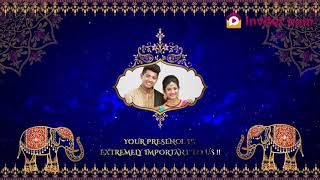 Traditional Wedding Video Invitation Online  Whatsapp Wedding Video invitations  Invitercom [upl. by Silvers]