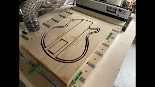 Making a Guitar body with Shapeoko 4 No Talking [upl. by Trahern667]