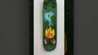 Domus Smalti on skateboard skatedeckart skateboarsart mosaic [upl. by Herold]