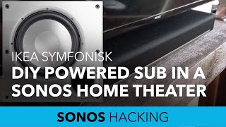 Use ANY powered sub with Sonos Arc Beam or Playbar  Ikea Symfonisk surrounds [upl. by Amleht433]