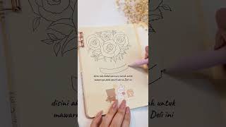 Tutorial Gambar Bunga Mawar Aesthetic cathfloart ​⁠​⁠ [upl. by Jennica83]