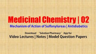 Medicinal Chemistry II 70 Mechanism of Action of Sulfonylureas  Antidiabetics  Diabetes [upl. by Ardnekahs]