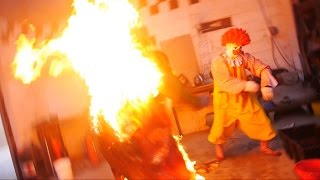 Ronald McDonald BURNS THE BURGER KING [upl. by Sender]