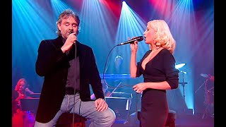 Andrea Bocelli amp Christina Aguilera • “Somos Novios Its Impossible” • 2006 RITY Archive [upl. by Gnivre]