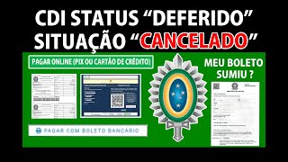 ALISTAMENTO MILITAR CDI STATUS DEFERIDO SITUAÇÃO CANCELADO BOLETO SUMIUPAGAR COM PIX alistamento [upl. by Ahsekim310]