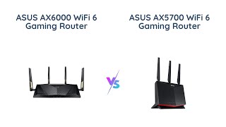 ASUS AX6000 vs AX5700 WiFi 6 Gaming Router Comparison [upl. by Oigres]