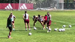 AS ROMA WOMEN ALLENAMENTO 4 AGOSTO 2024 2 [upl. by Enyamrahs]