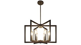 6Light Geometric ChandelierHAT032 [upl. by Palecek]