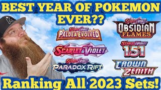 Ranking All 2023 Pokemon Sets Finding the Best Sets To Invest In [upl. by Eerhs]