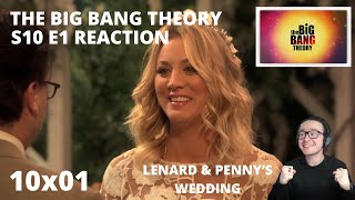 THE BIG BANG THEORY S10 E1 THE CONJUGAL CONJECTURE REACTION 10x1 LENARD amp PENNYS WEDDING [upl. by Adirf]