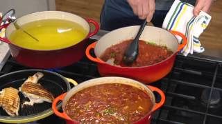 Le Creuset 45 qt Oval Dutch Oven wGrill Pan Lid amp Accessories on QVC [upl. by Pine]