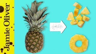 How to Prepare a Pineapple  1 Minute Tips  Food Busker [upl. by Aubarta367]