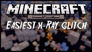 EASIEST XRAY GLITCH in Minecraft PE  MCPE Xray Trick Pocket Edition [upl. by Argent]