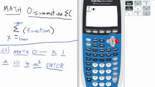 Summation of Arithmetic or Geometric Series TI 84 Calculator [upl. by Leola]