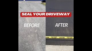 Driveway Sealing adventurerolls foryou drivewaysealing fyp youtuber diy subscribe summer [upl. by Balling996]